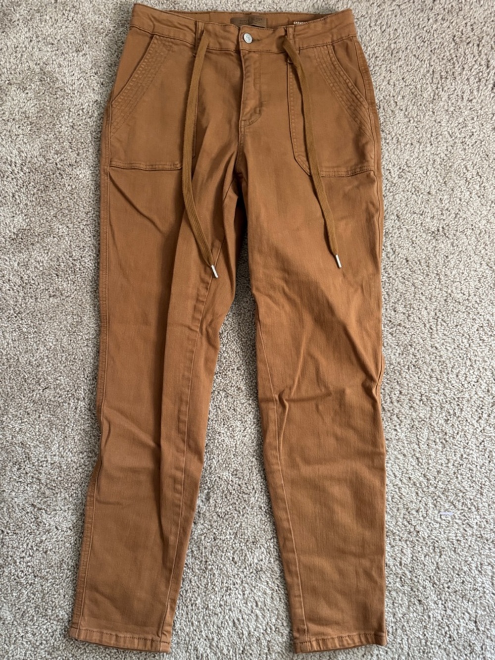 Judy Blue Caramel Drawstring Chinos